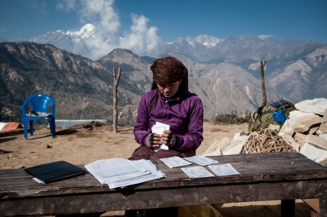  Avec l'aide d'ONG internationales, un immense travail de recensement des besoins continue d'être fait sur l'ensemble du district de Gorkha.